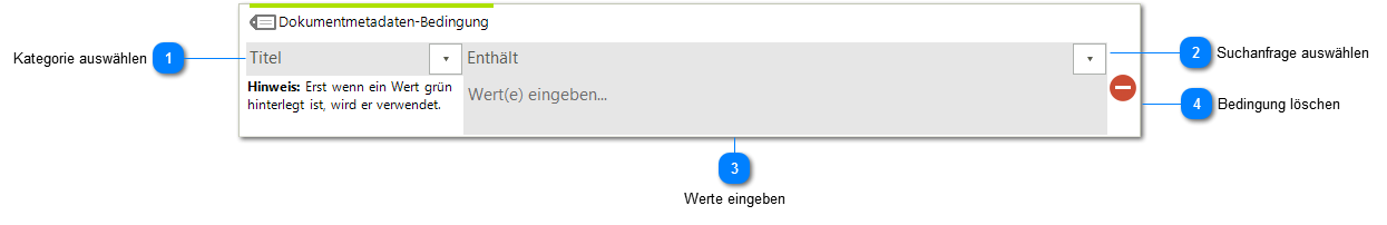 Abfrage: Dokumentmetadaten-Bedingung