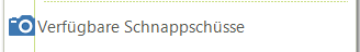 2. Verfügbare Schnappschüsse